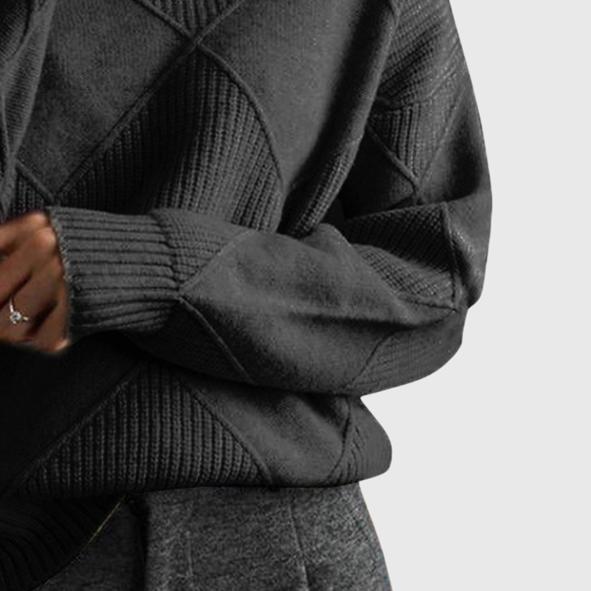 Women's Turtleneck Knit Sweater | Belluvyn