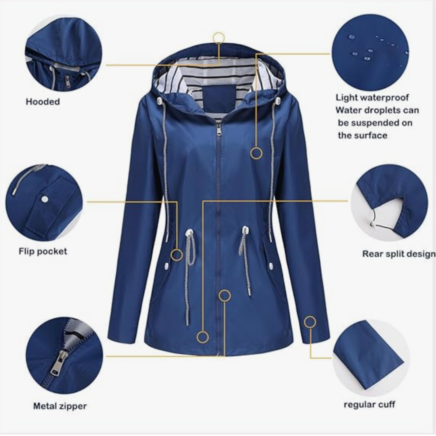 Women's Sleek Waterproof Jacket | Belluvyn