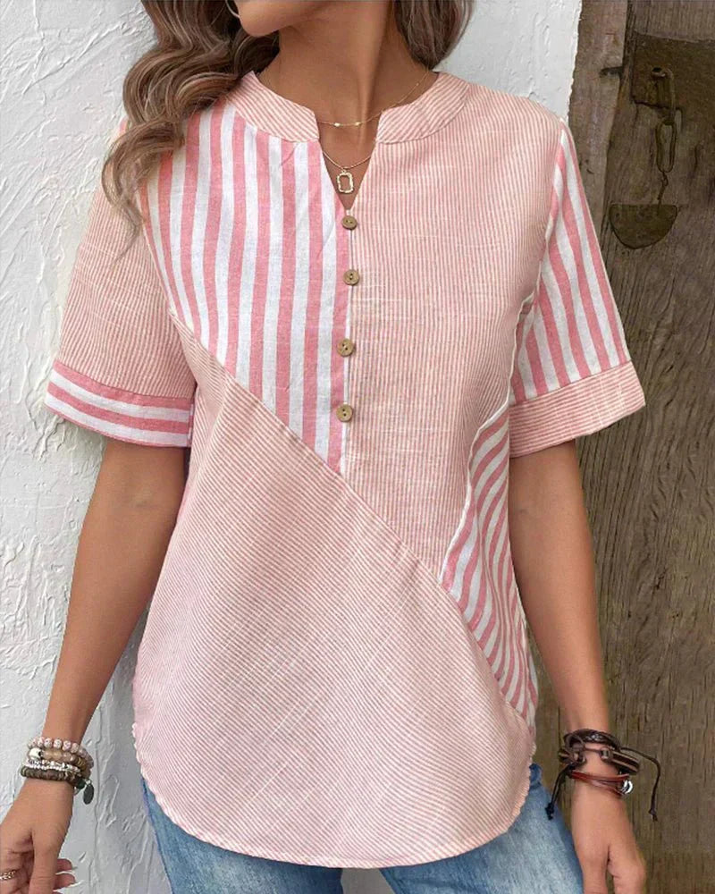 Women's Soft Striped Blouse | Belluvyn