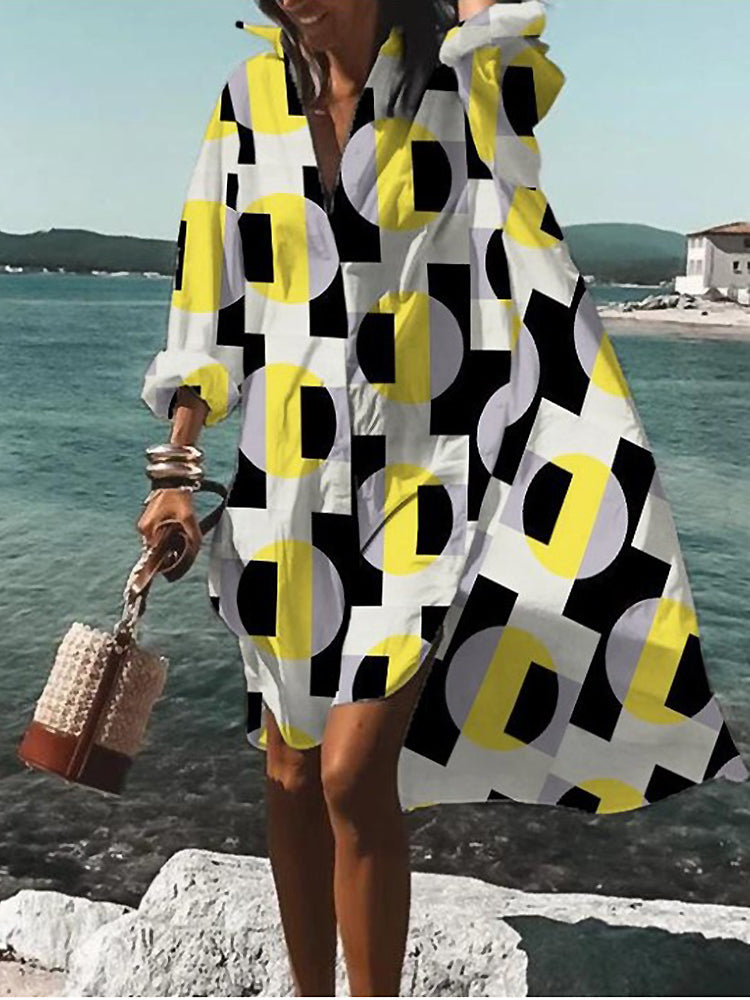 Women's Summer Midi Shirt Dress | Belluvyn