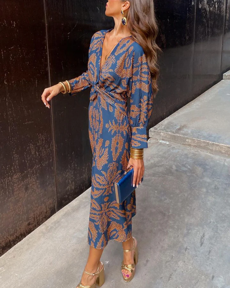 Women's Long Sleeve Maxi Dress | Belluvyn