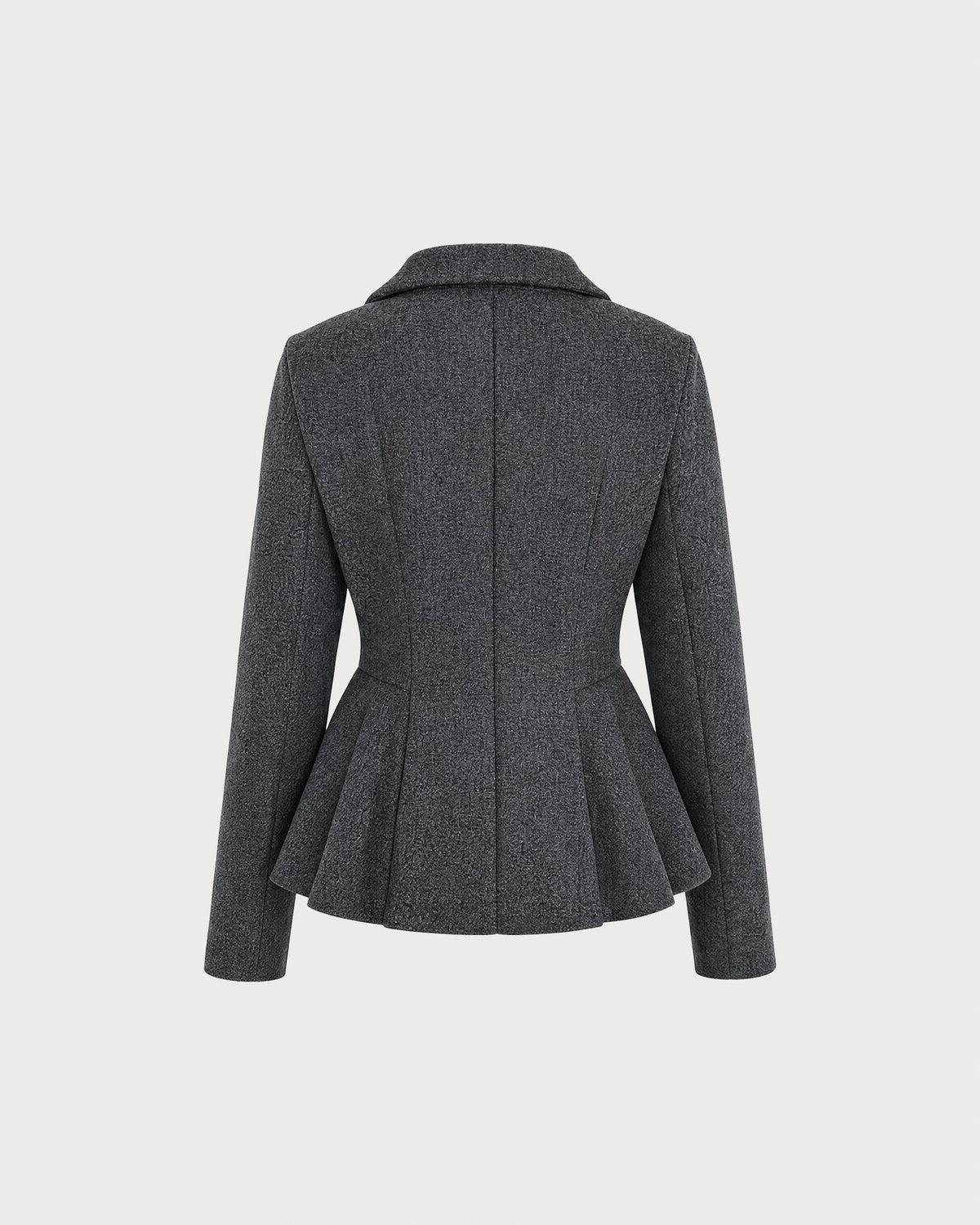 Women's Double Breasted Gray Blazer | Belluvyn