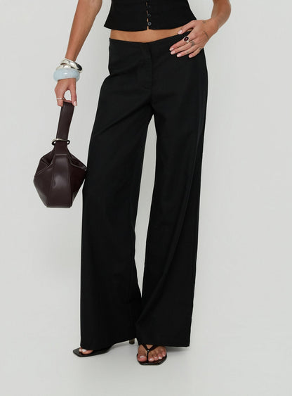 Women's Low Rise Straight Leg Pants | Belluvyn