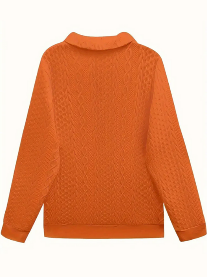 Women's Zip-Up Knit Sweater | Belluvyn