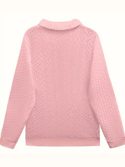 Women's Zip-Up Knit Sweater | Belluvyn