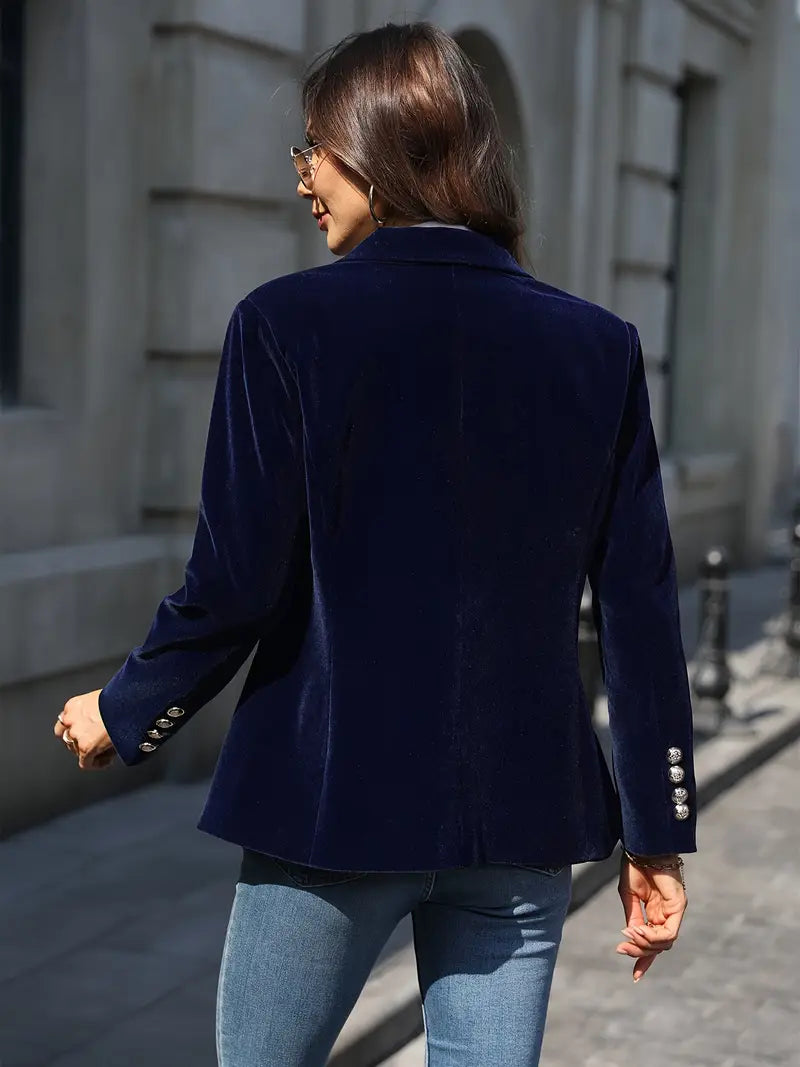 Women's Elegant Velvet Blazer | Belluvyn