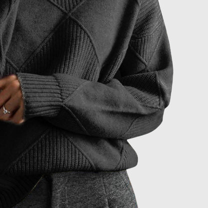 Women's Turtleneck Knit Sweater | Belluvyn