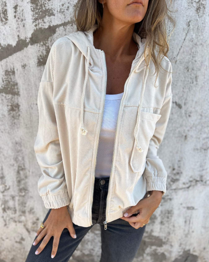 Women's Corduroy Knit Cardigan | Belluvyn