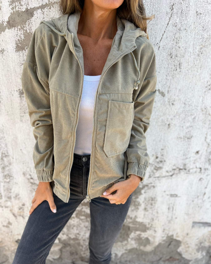 Women's Corduroy Knit Cardigan | Belluvyn