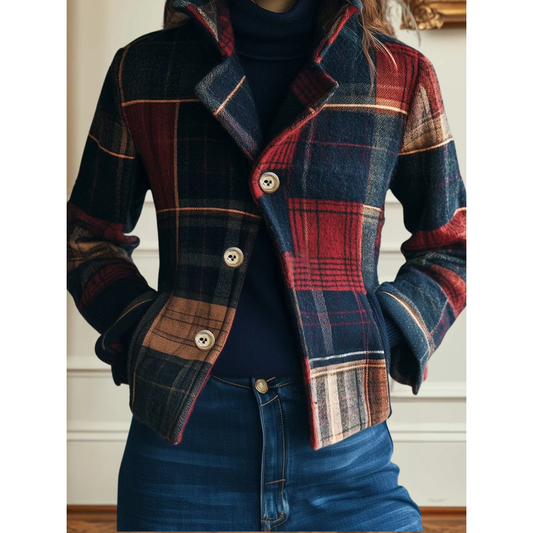 Women's Classic Plaid Jacket | Belluvyn