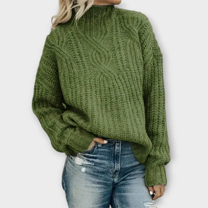 Women's Modern High-Neck Sweater | Belluvyn