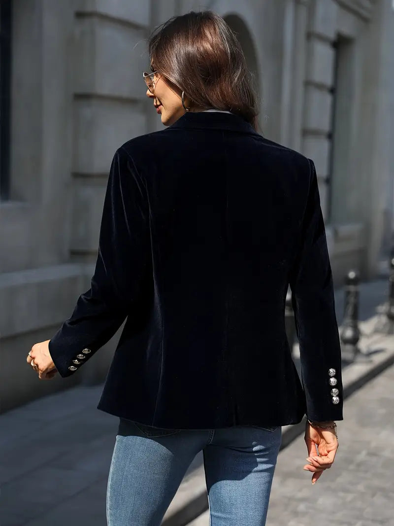 Women's Elegant Velvet Blazer | Belluvyn