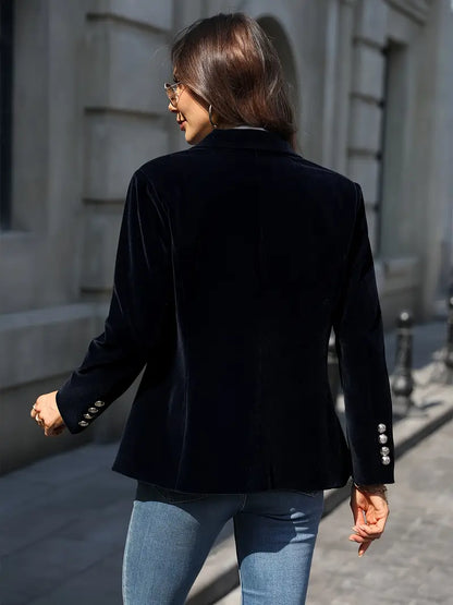 Women's Elegant Velvet Blazer | Belluvyn