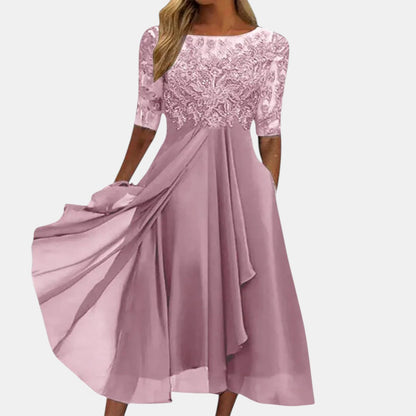 Women's Elegant Lace Dress | Belluvyn