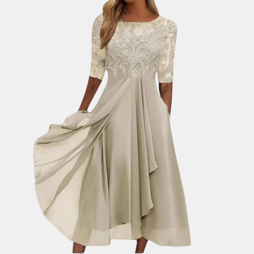 Women's Elegant Lace Dress | Belluvyn