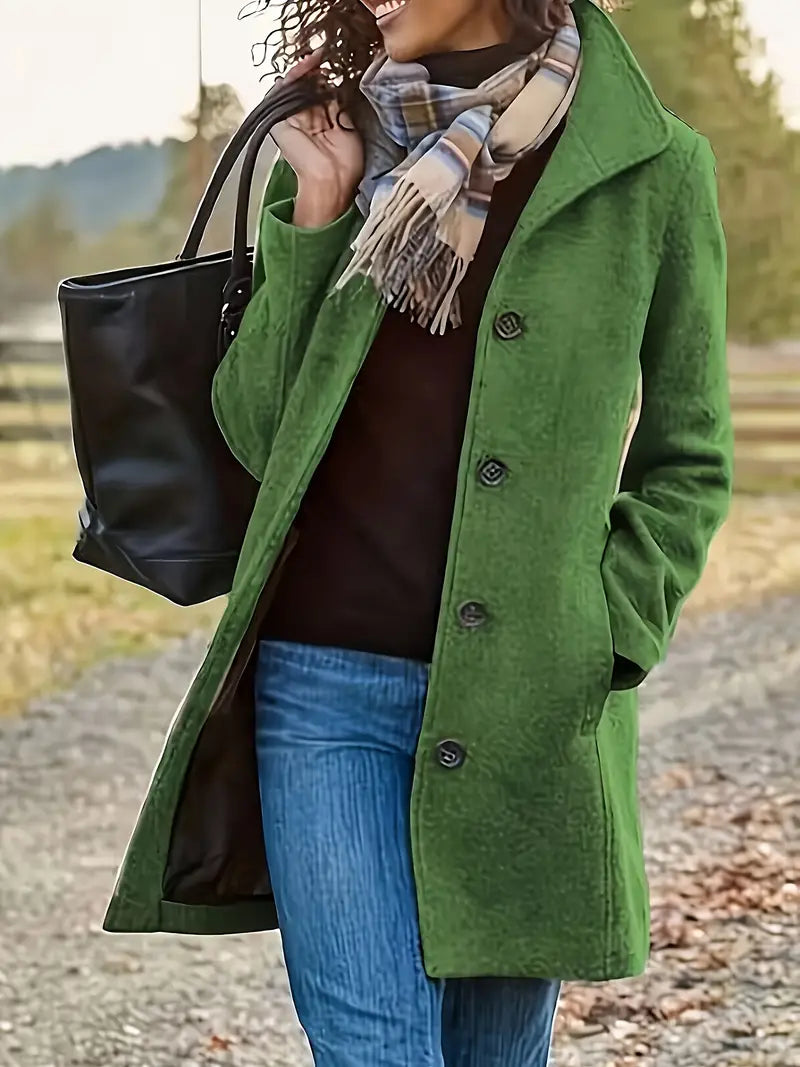 Women’s Long Double Breasted Coat | Belluvyn