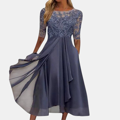 Women's Elegant Lace Dress | Belluvyn