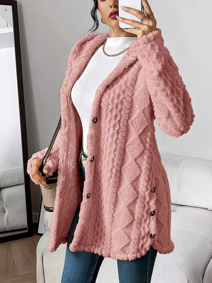 Women's Plush Hooded Cardigan | Belluvyn