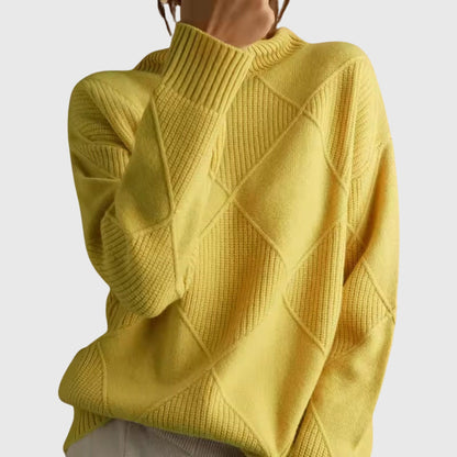 Women's Turtleneck Knit Sweater | Belluvyn