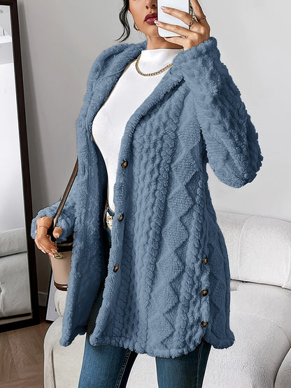 Women's Plush Hooded Cardigan | Belluvyn