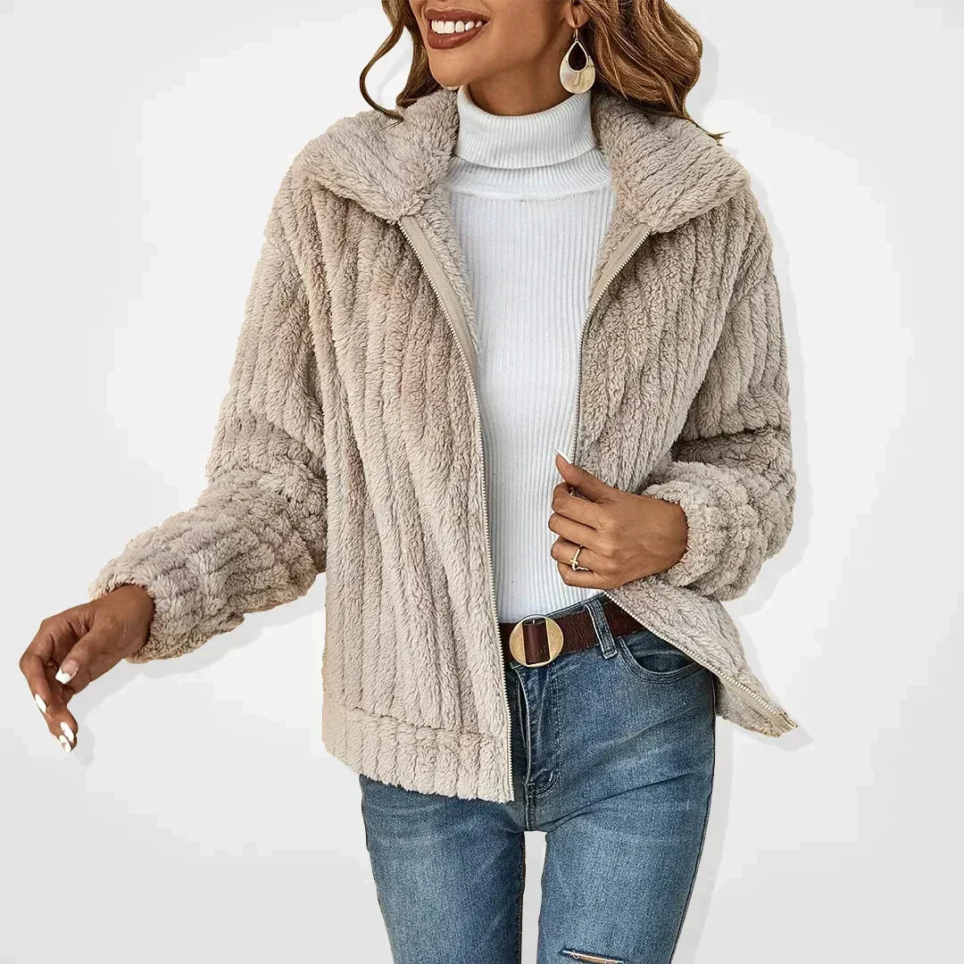Women's Fluffy Knit Cardigan | Belluvyn