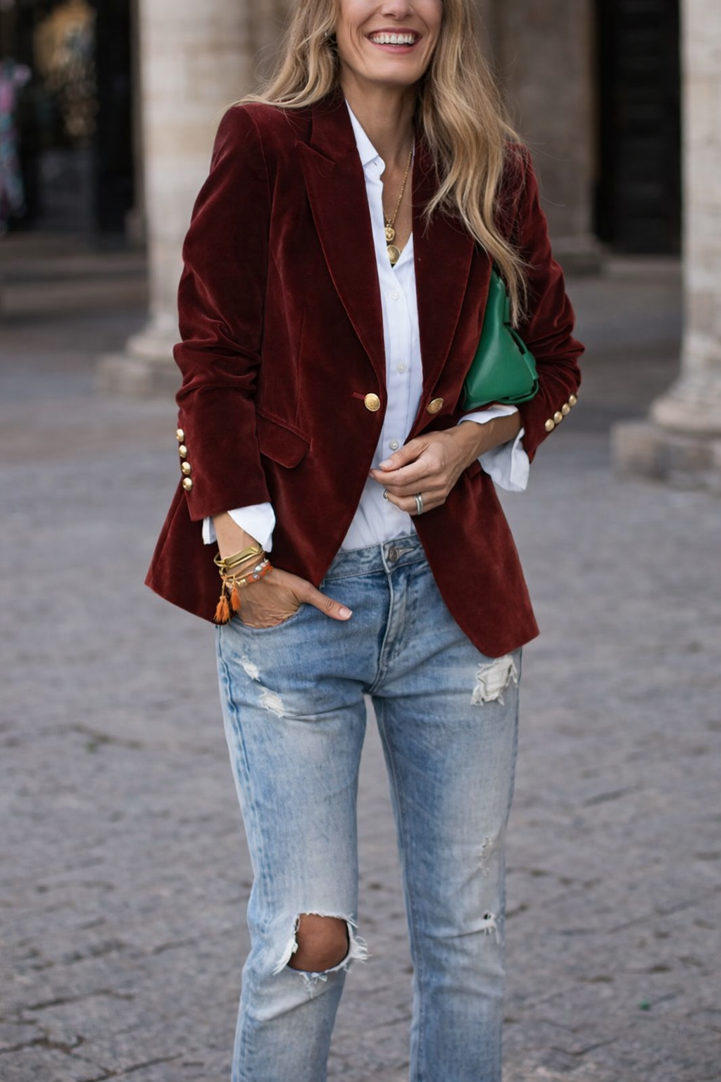 Women's Elegant Velvet Blazer | Belluvyn