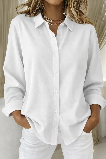 Women's Elegant Button-Up Blouse | Belluvyn