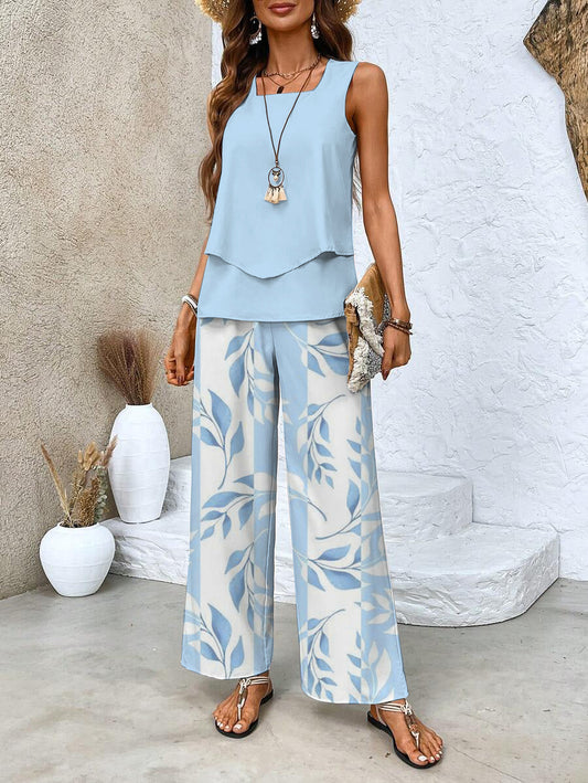 Chic Two-Piece Vacation Outfit Set for Women | Belluvyn