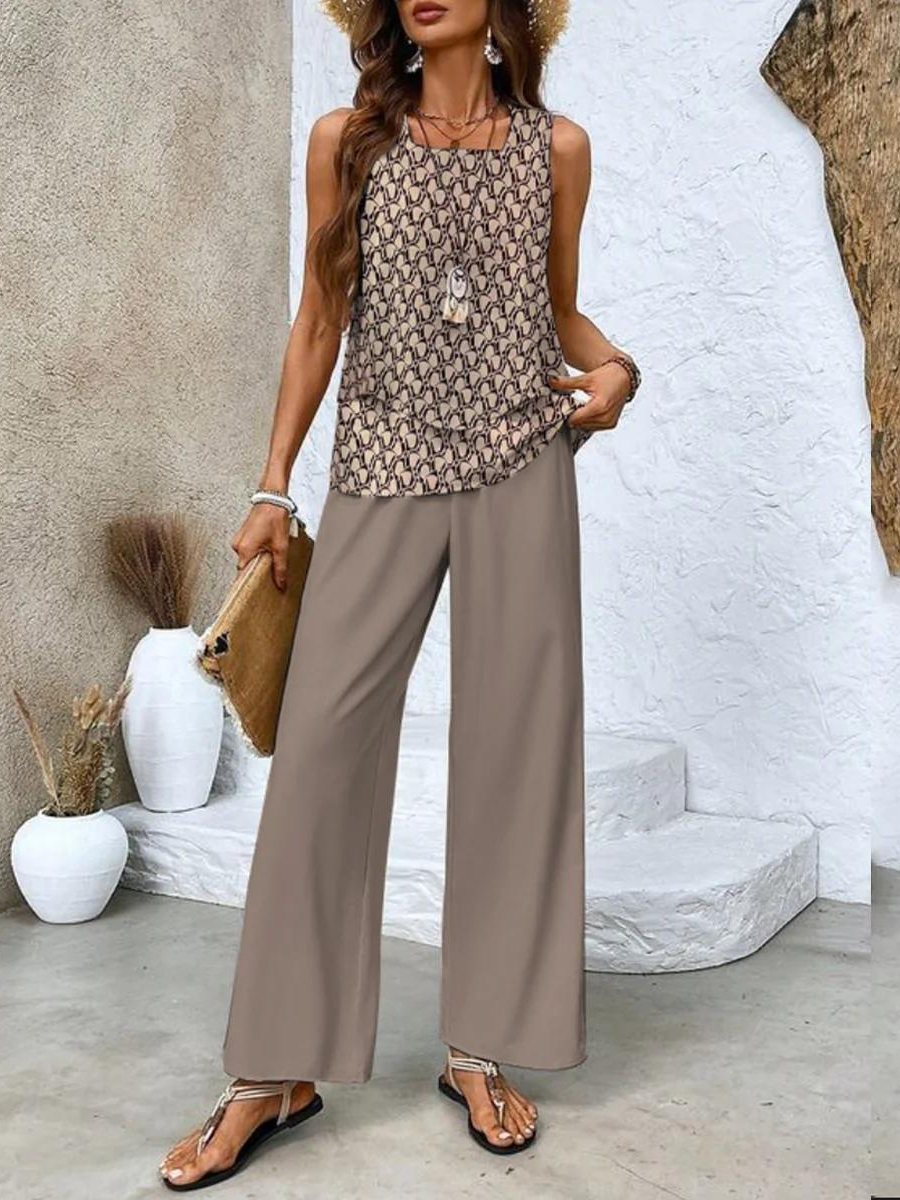 Chic Two-Piece Vacation Outfit Set for Women | Belluvyn