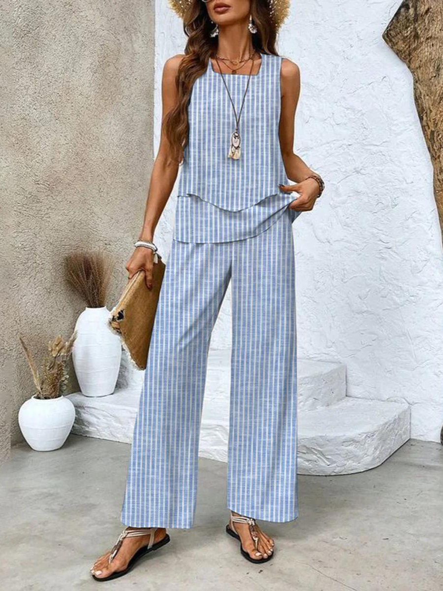 Chic Two-Piece Vacation Outfit Set for Women | Belluvyn