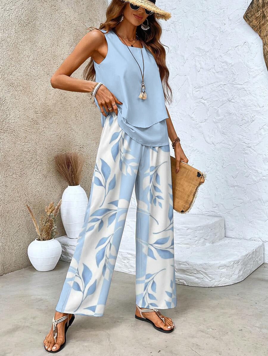Chic Two-Piece Vacation Outfit Set for Women | Belluvyn