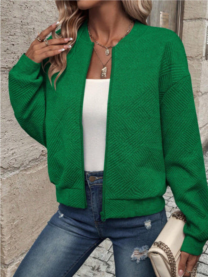Women's Zip-Up Knit Cardigan | Belluvyn