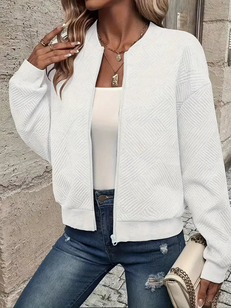 Women's Zip-Up Knit Cardigan | Belluvyn