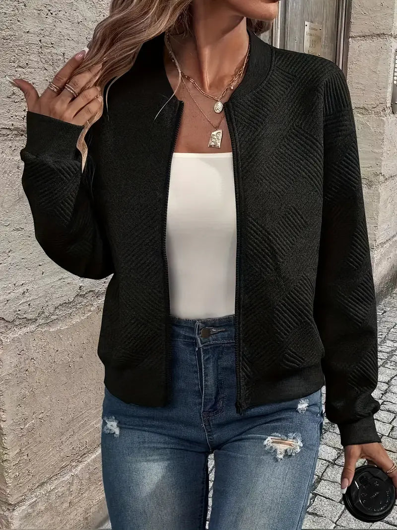 Women's Zip-Up Knit Cardigan | Belluvyn