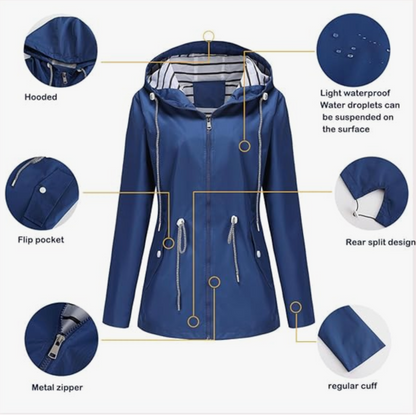 Women's Sleek Waterproof Jacket | Belluvyn