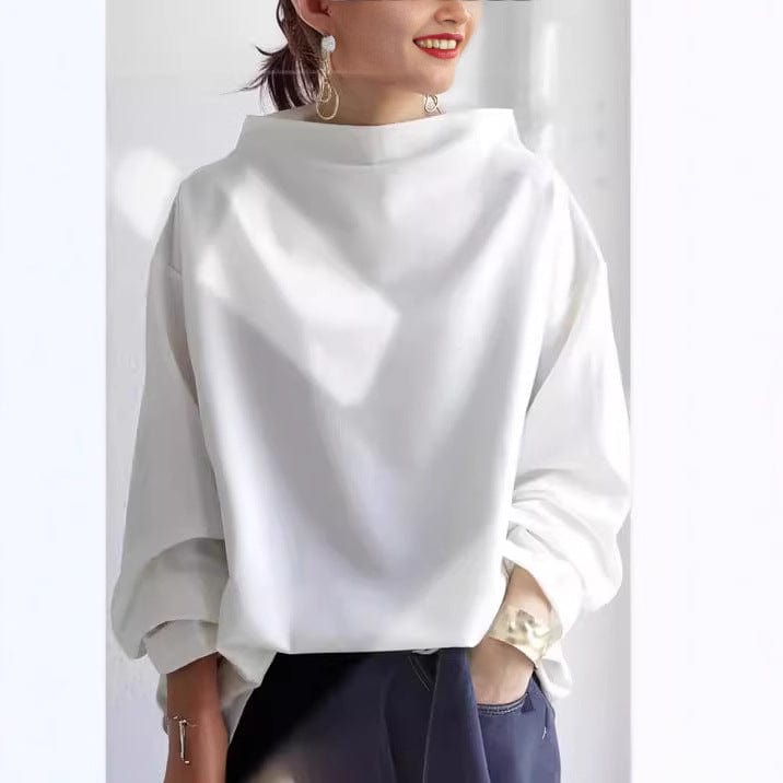 Women's High-Neck Knit Top | Belluvyn