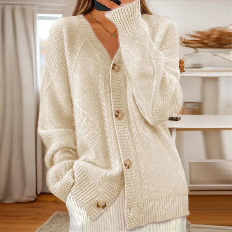 Women's Cable-Knit Cardigan | Belluvyn
