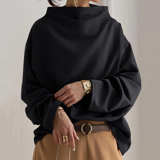 Women's High-Neck Knit Top | Belluvyn