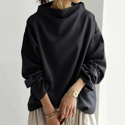 Women's High-Neck Knit Top | Belluvyn