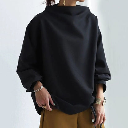 Women's High-Neck Knit Top | Belluvyn