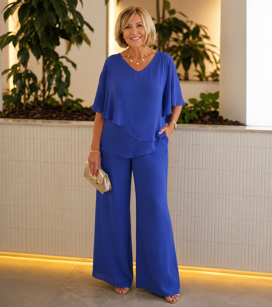 Women's Elegant Two-Piece Outfit Set | Belluvyn