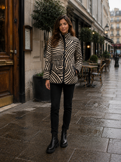 Women's Retro Quilted Jacket | Belluvyn