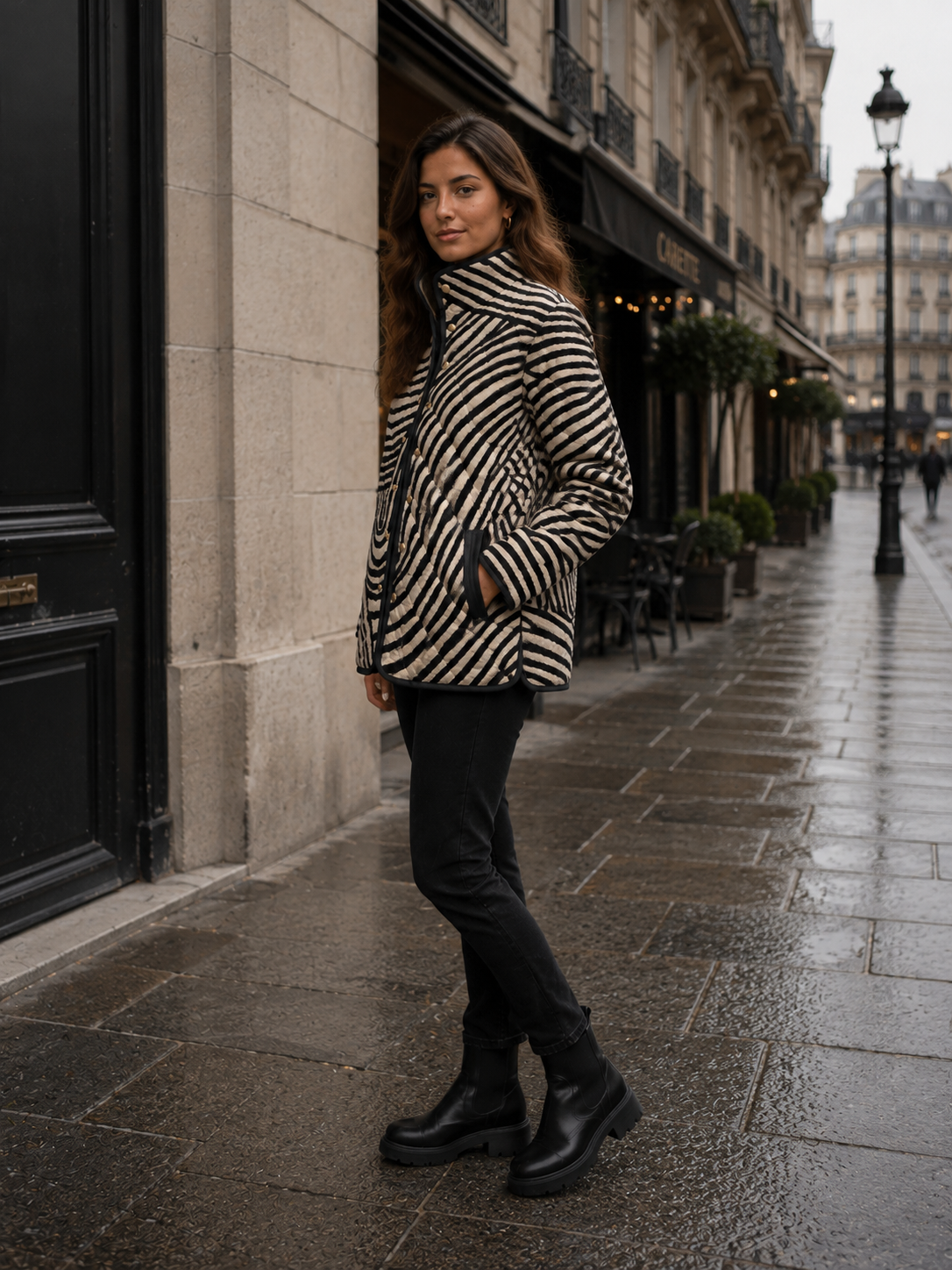 Women's Retro Quilted Jacket | Belluvyn