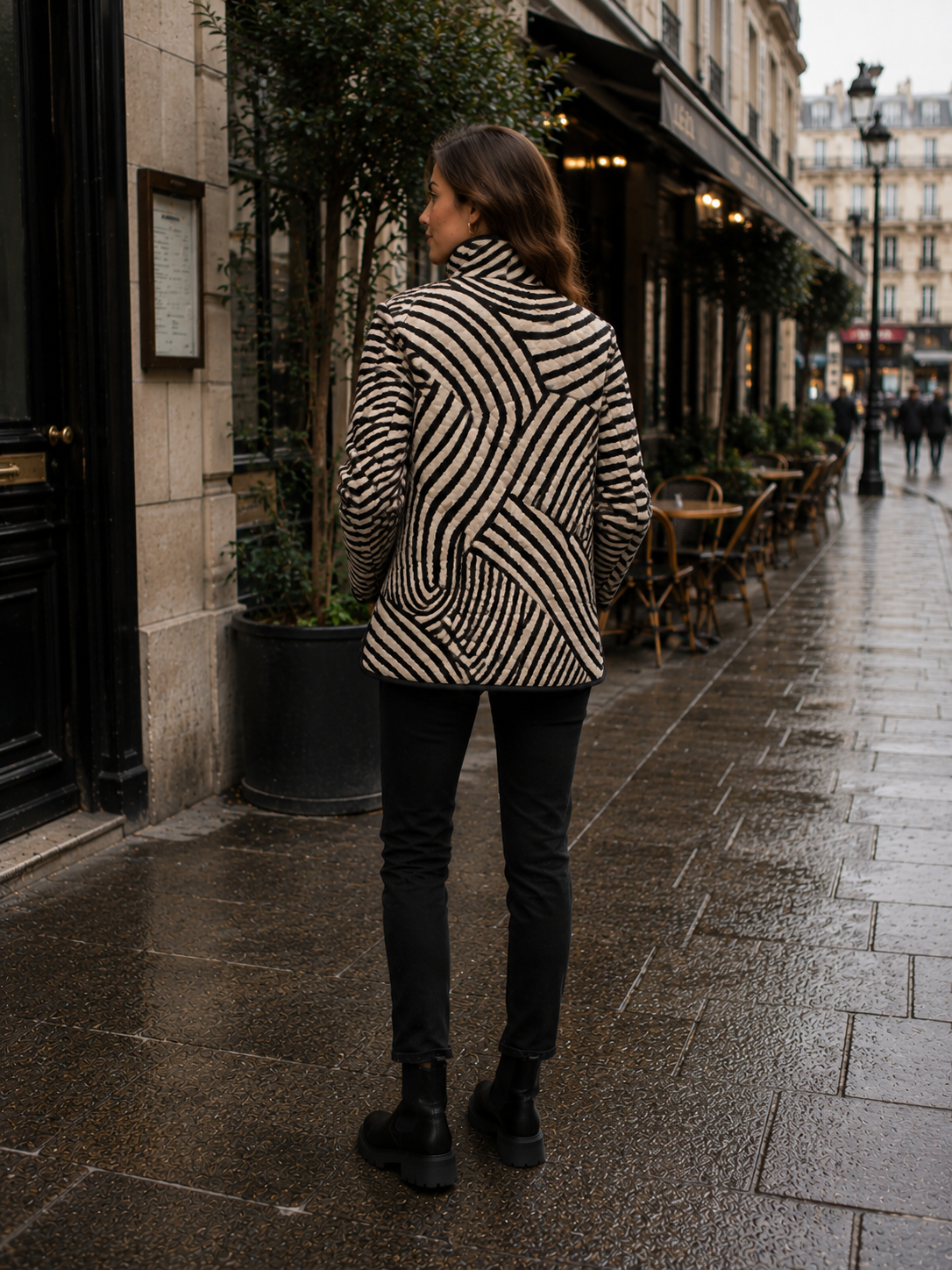 Women's Retro Quilted Jacket | Belluvyn