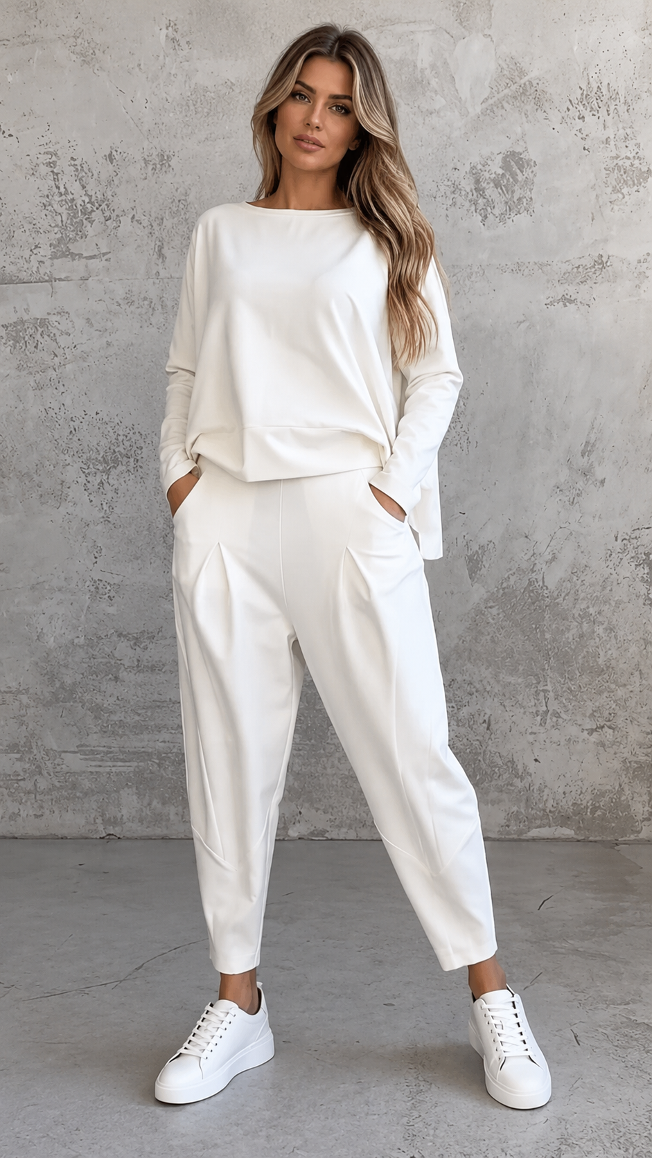 Women's 2-Piece Lounge Set Long Sleeve Top & Pants | Belluvyn