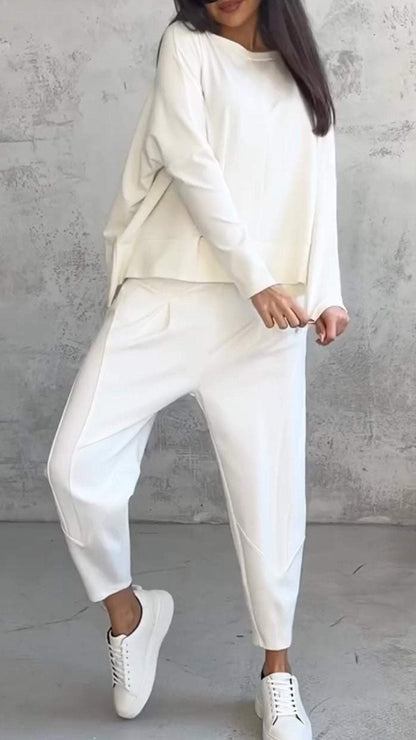 Women's 2-Piece Lounge Set Long Sleeve Top & Pants | Belluvyn