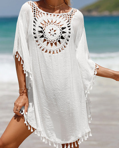 Women's Boho Beach Cover-Up Dress | Belluvyn