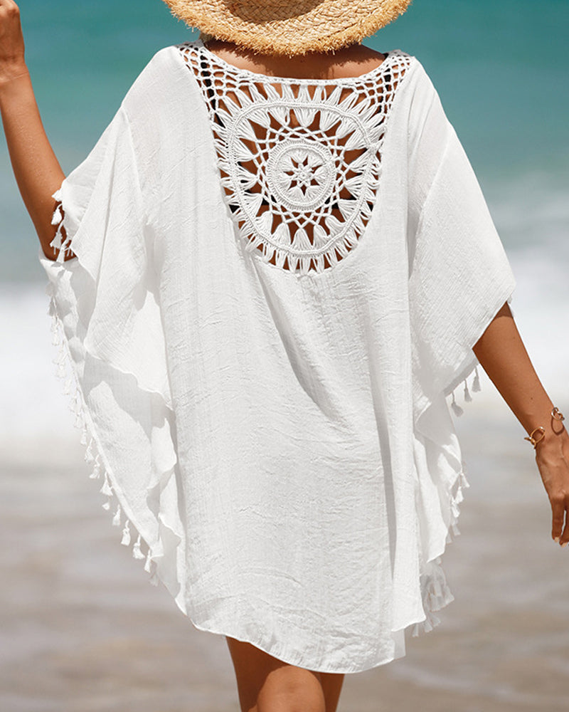 Women's Boho Beach Cover-Up Dress | Belluvyn