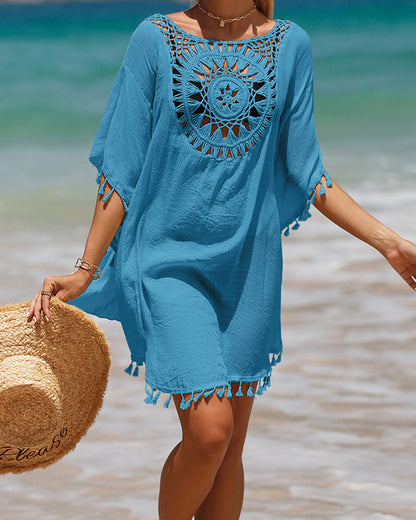 Women's Boho Beach Cover-Up Dress | Belluvyn