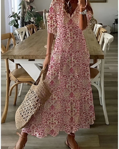 Women's Boho Flowy Cover-Up Maxi Dress | Belluvyn